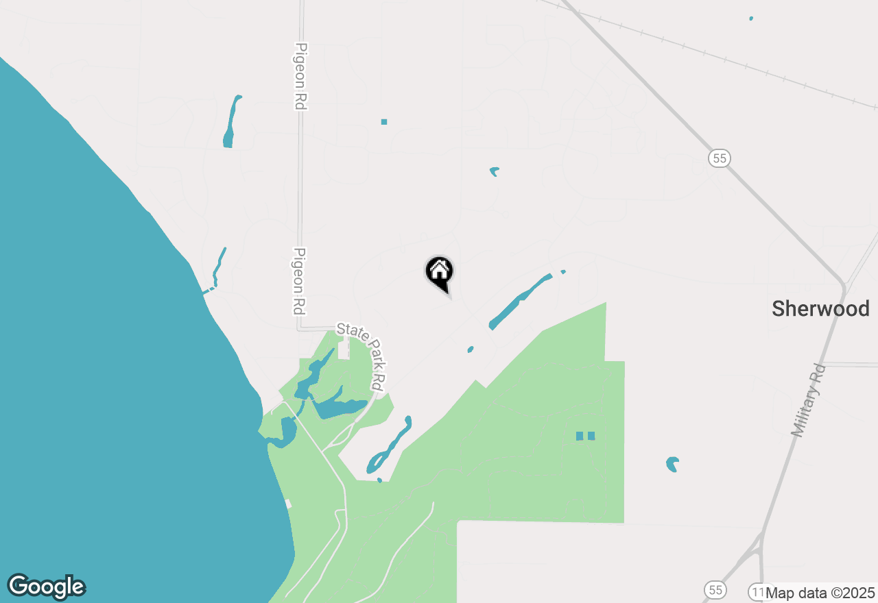 Map of W4930 Sunset Lake Ct, Sherwood, WI 54169