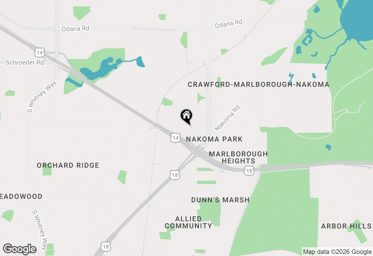 Map of 4514 Hammersley Road #2, Madison, WI 53711