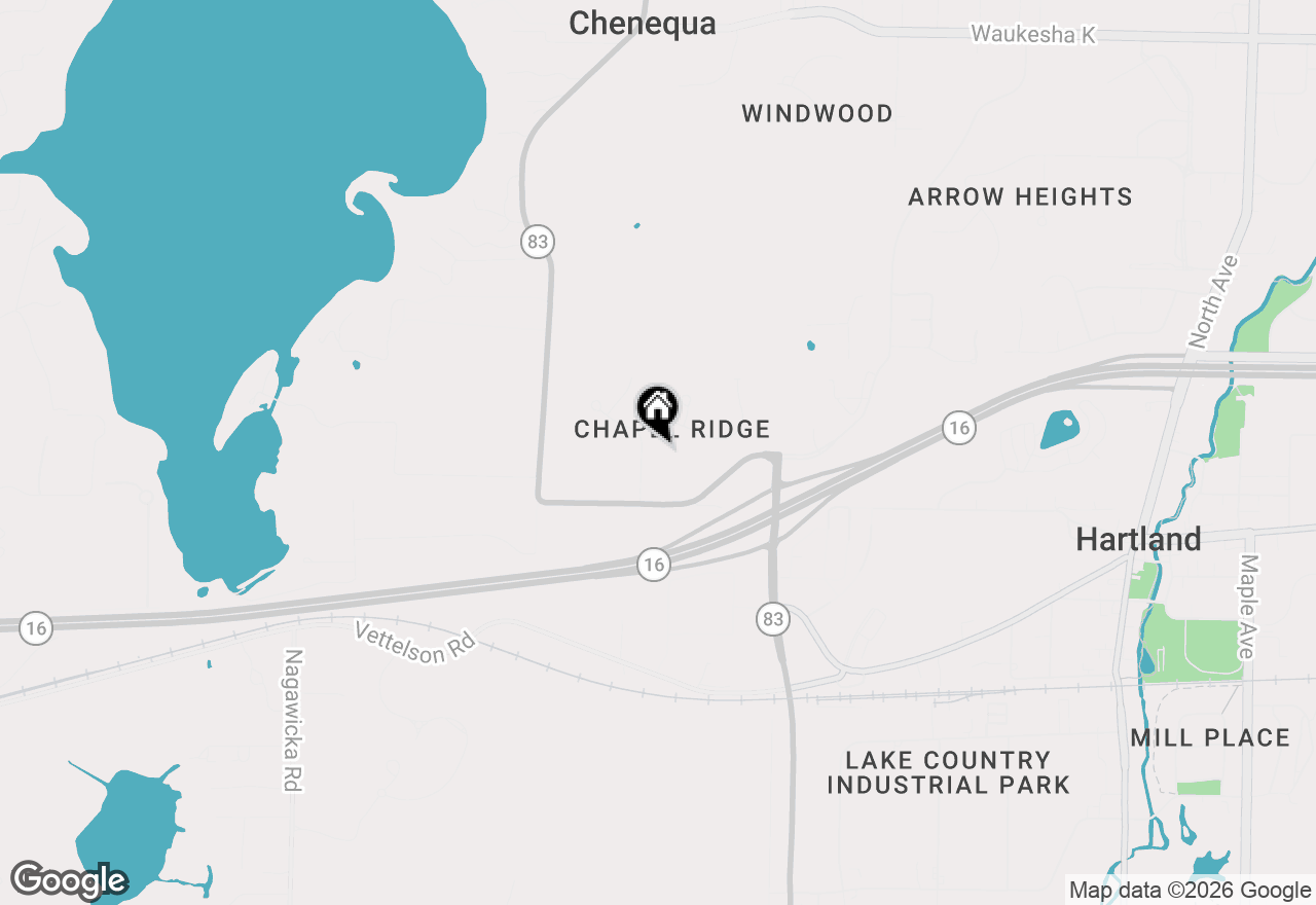 Map of W312N4890 Chapel Ridge Rd, Hartland, WI 53029