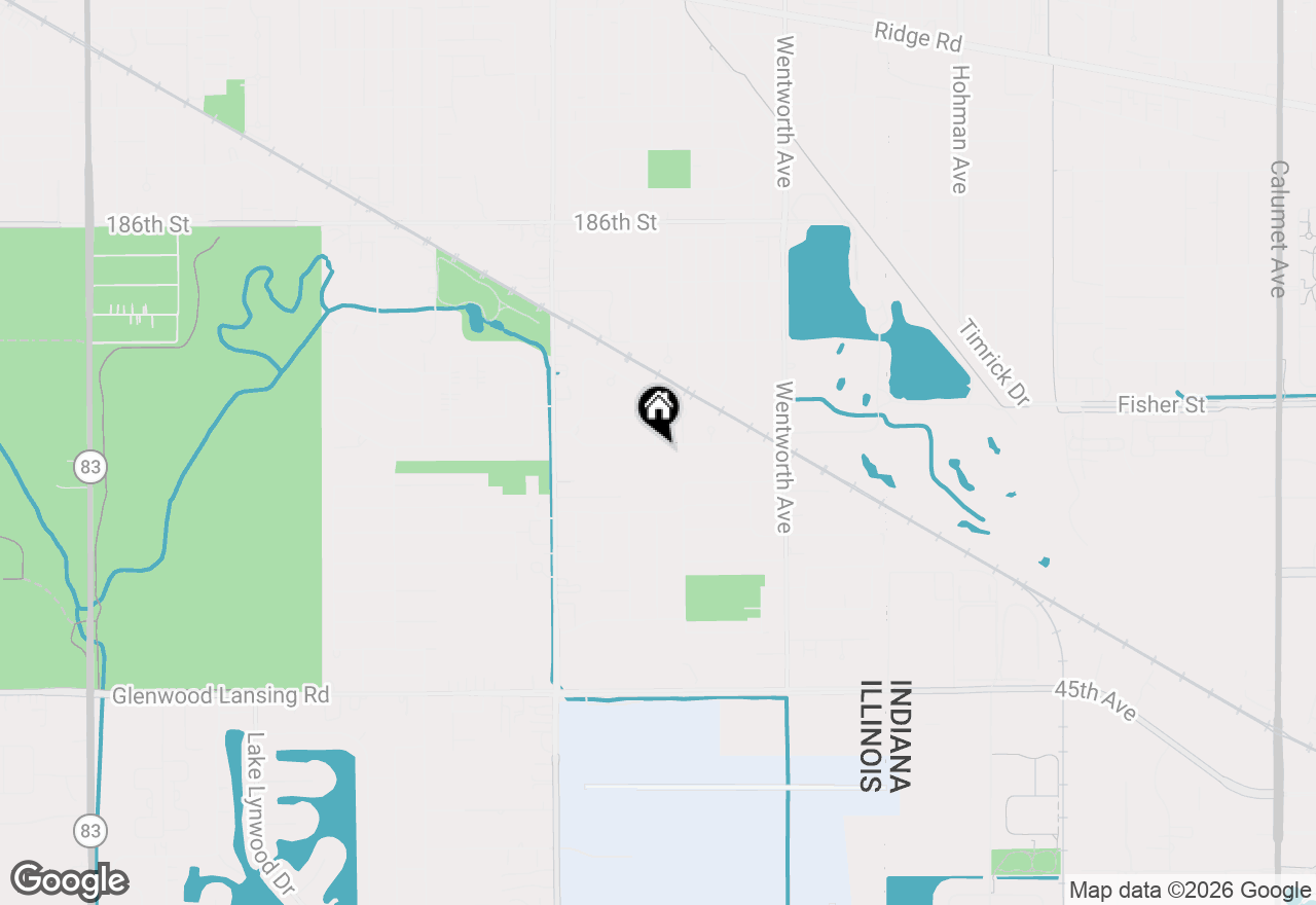 Map of 3363 S Manor Drive, Lansing, IL 60438