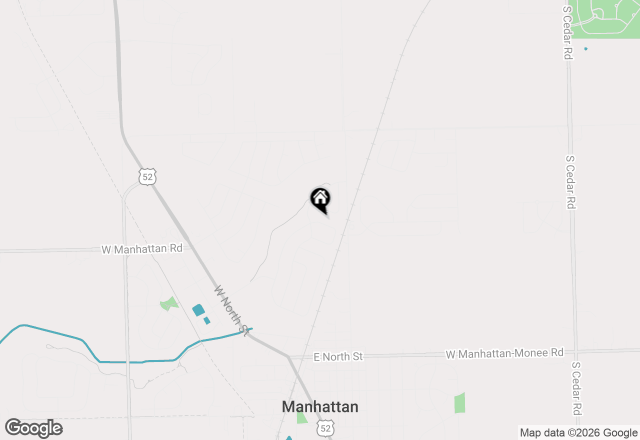 Map of 24951 Clare Circle, Manhattan, IL 60442