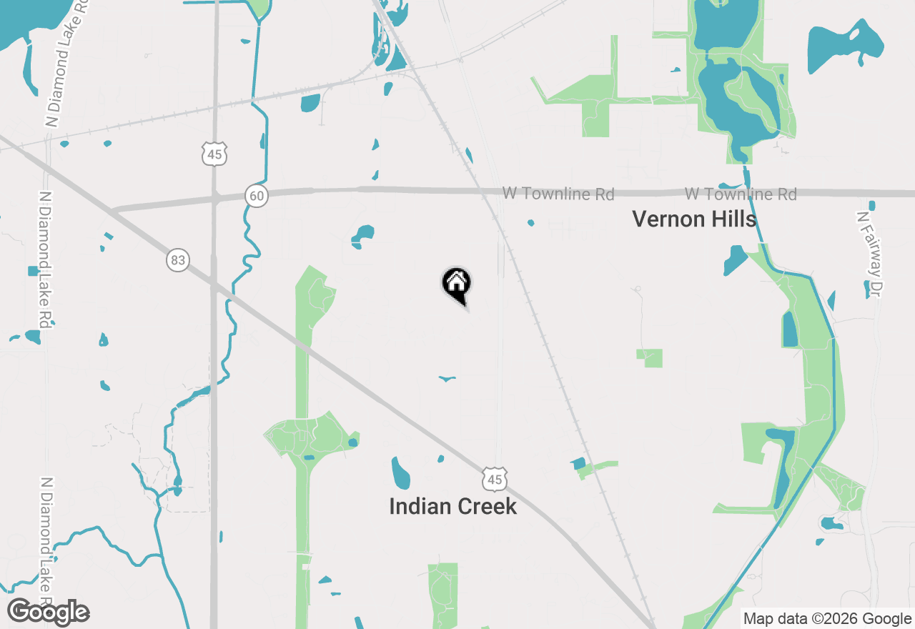 Map of 1432 Newport Lane, Mundelein, IL 60060