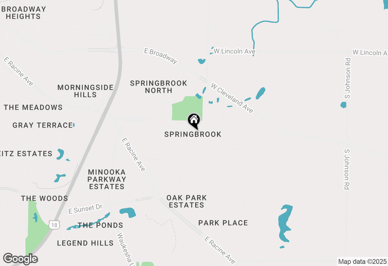 Map of 1816 Wexford Ln, Waukesha, WI 53186