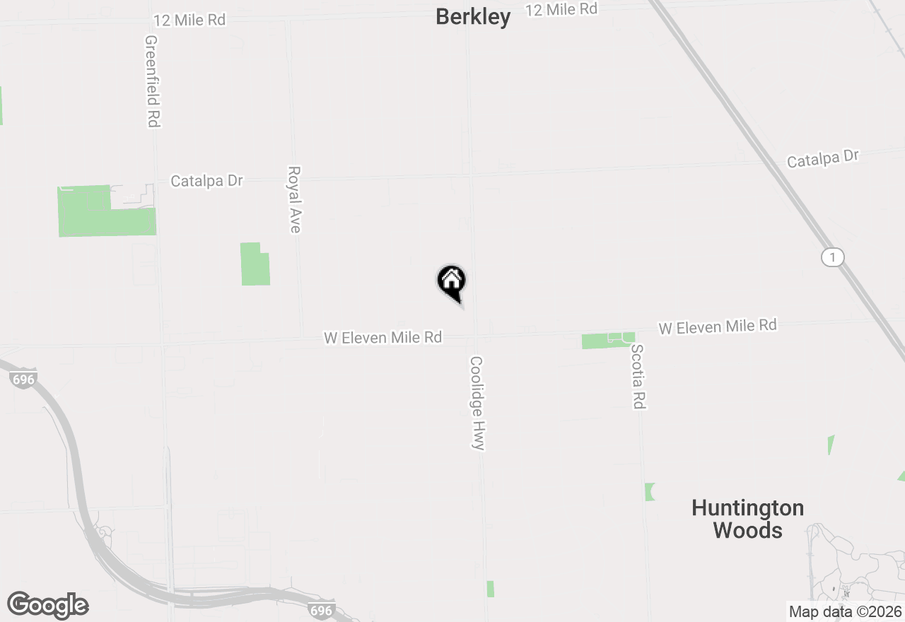 Map of 2639 Columbia Road #8, Berkley, MI 48072