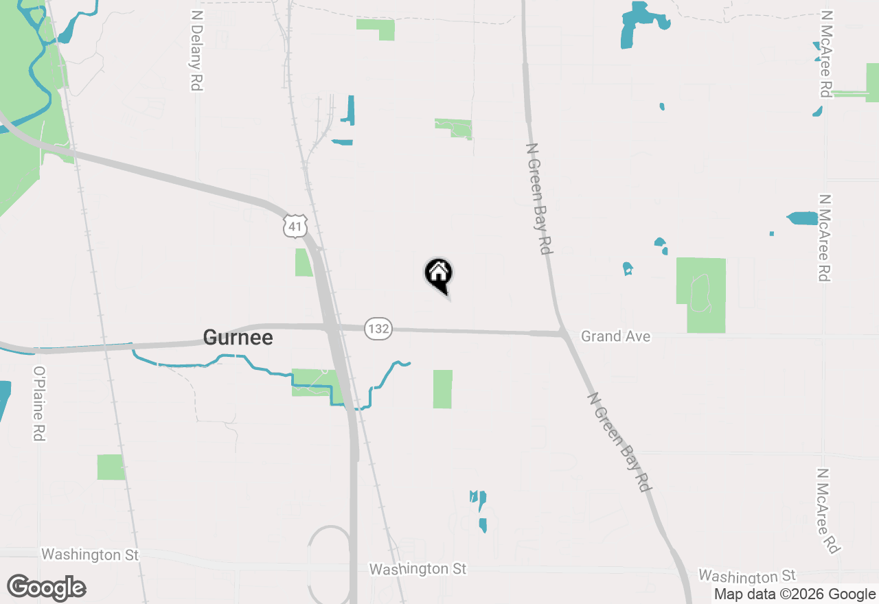 Map of 855 Belle Plaine Avenue, Gurnee, IL 60031