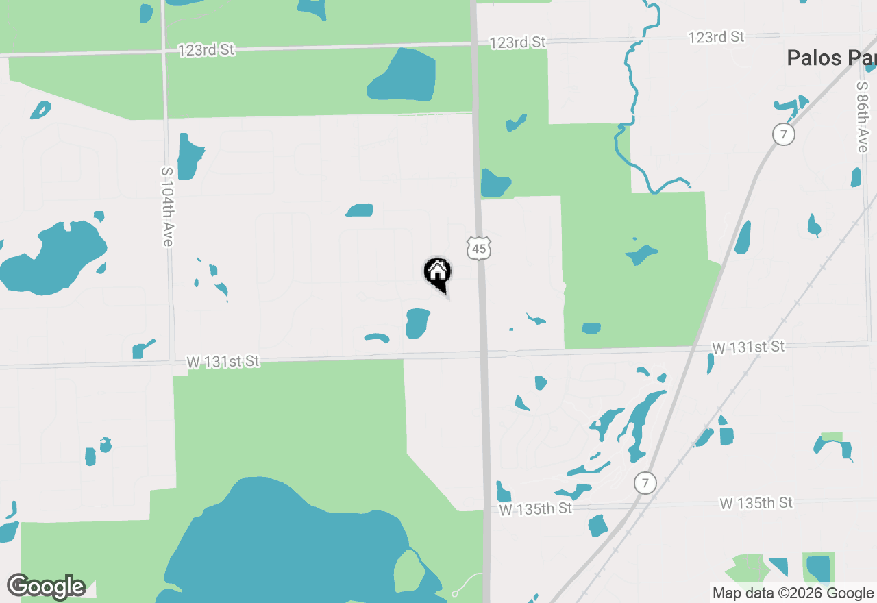 Map of 9729 Mill Court E #B1, Palos Park, IL 60464
