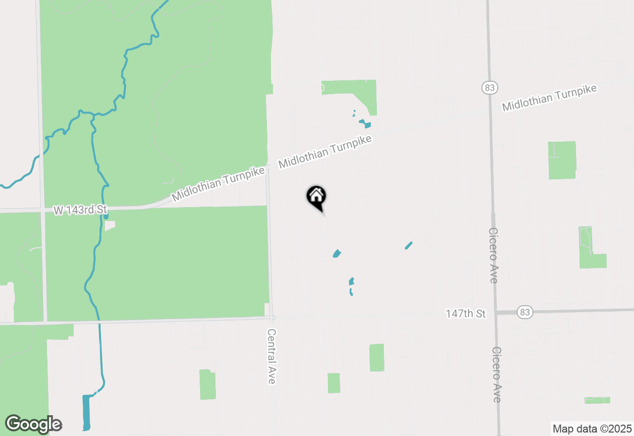 Map of 14318 Long Avenue, Midlothian, IL 60445