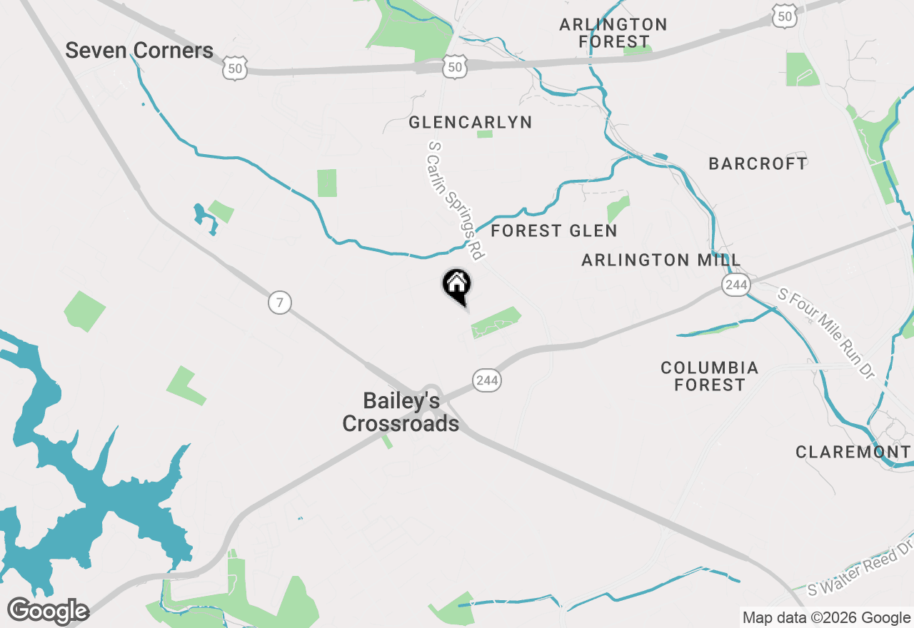 Map of 3330 Spring Lane #D-10, Falls Church, VA 22041