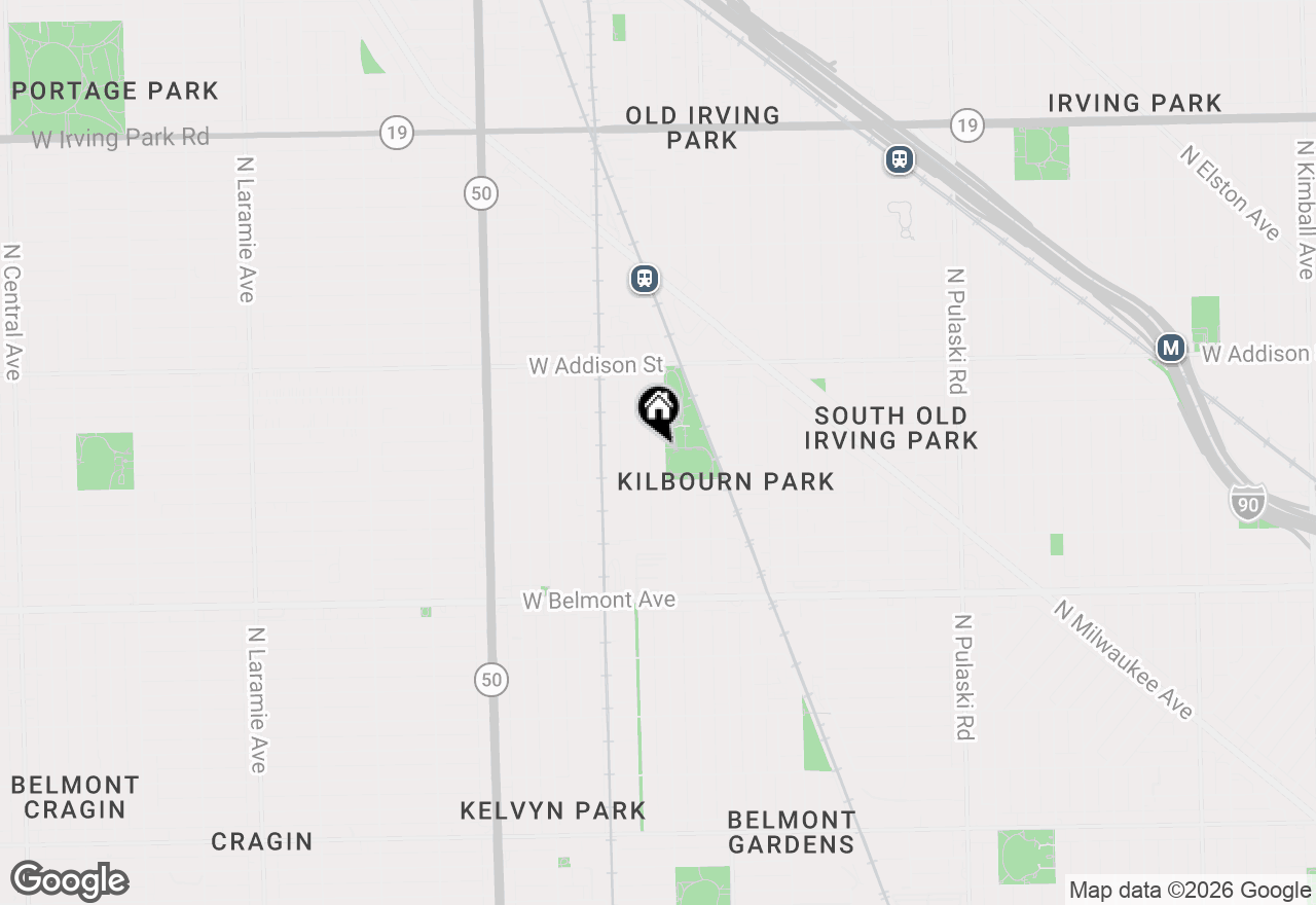 Map of 3428 N Kilbourn Avenue, Chicago, IL 60641