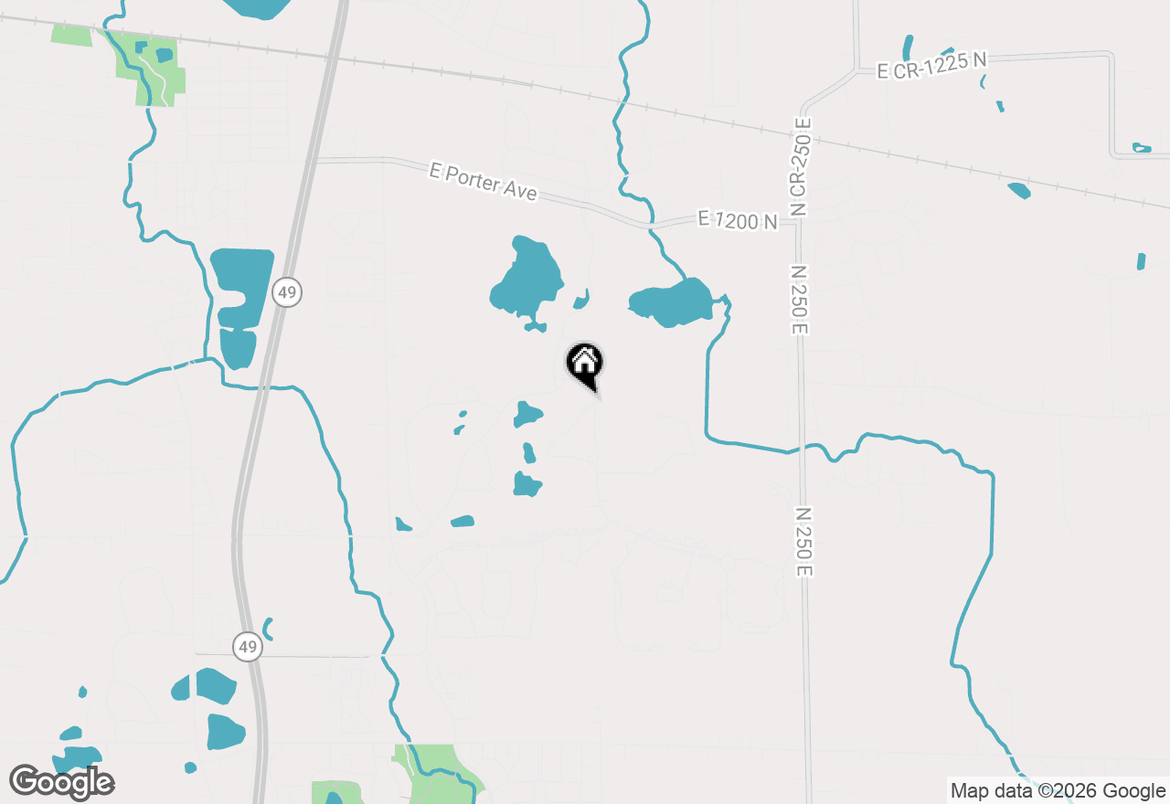 Map of 1458 Spyglass Circle, Chesterton, IN 46304