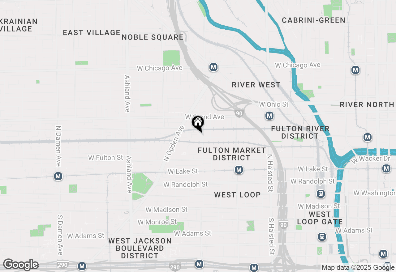 Map of 400 N Racine Avenue #204, Chicago, IL 60642