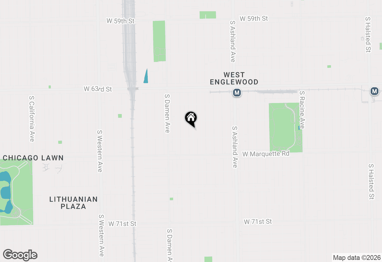 Map of 6534 S Honore Street, Chicago, IL 60636