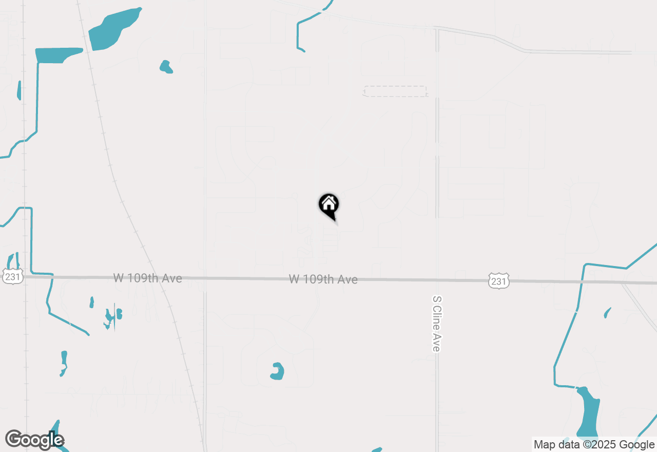 Map of 8700 Larkspur Lane, St. John, IN 46373