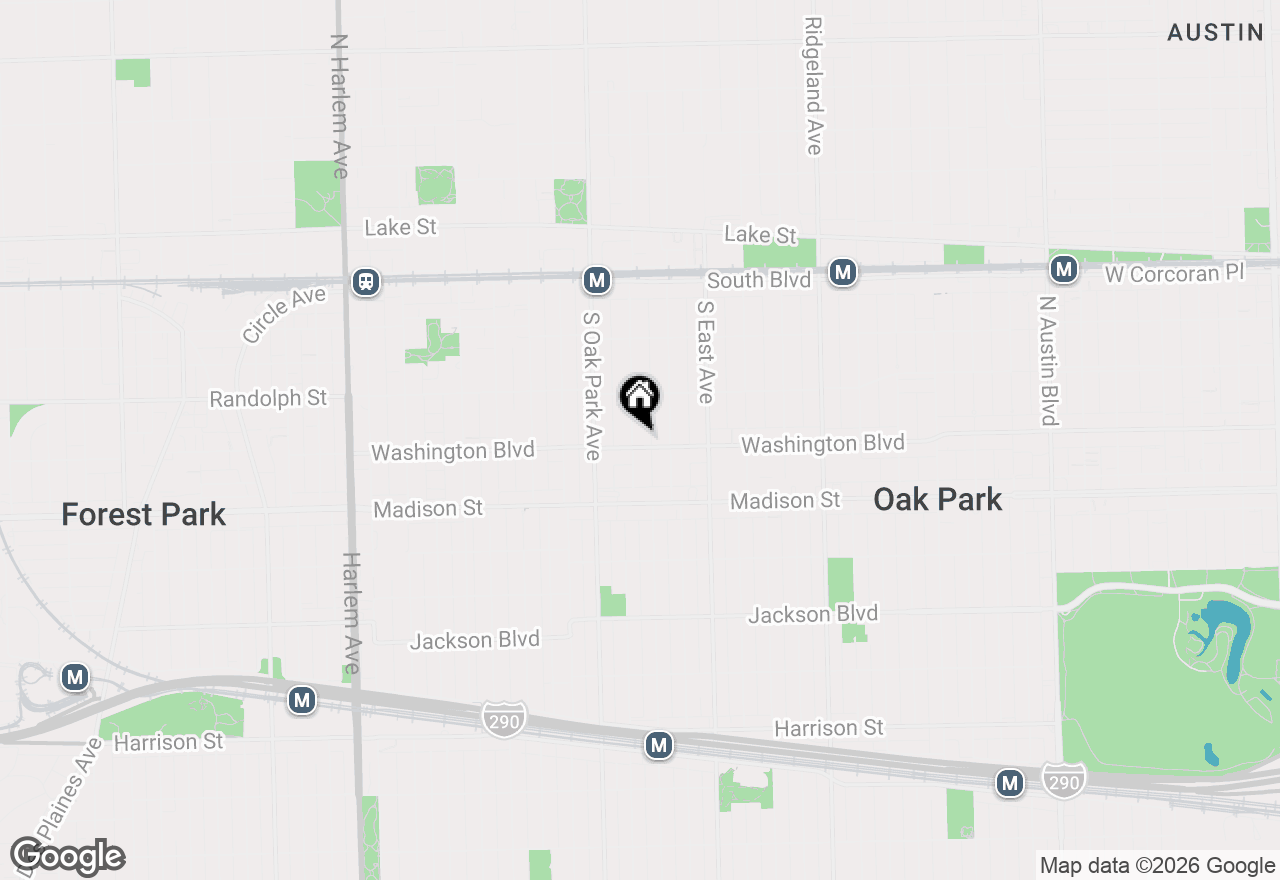 Map of 658 Washington Boulevard #6, Oak Park, IL 60302