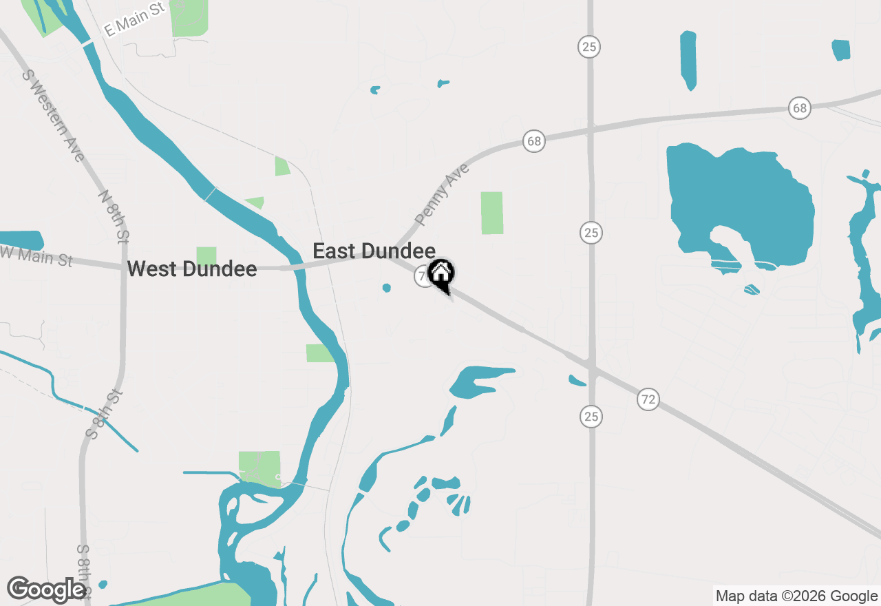 Map of 529 Springwood Avenue, East Dundee, IL 60118