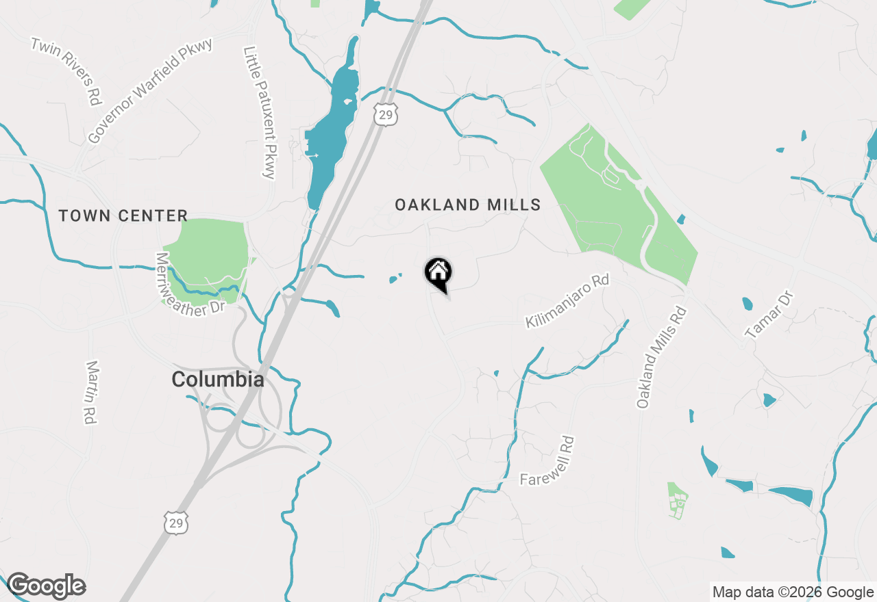 Map of 9554 Transfer Row, Columbia, MD 21045