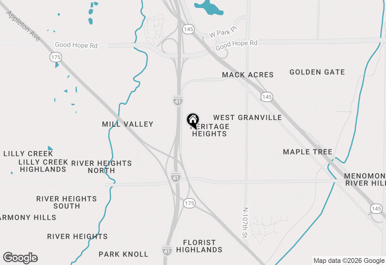 Map of 11250 W Heritage Dr, Milwaukee, WI 53224