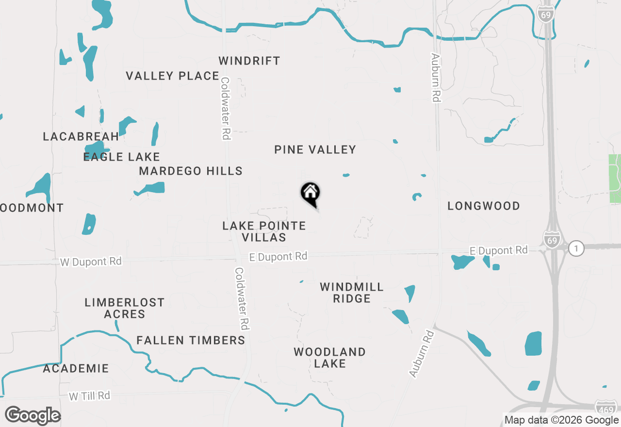 Map of 1310 Traders Crossing, Fort Wayne, IN 46845