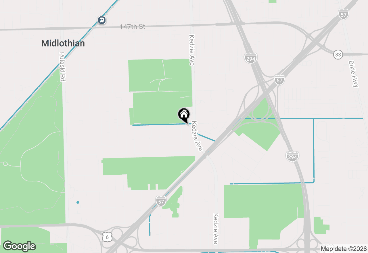 Map of 3242 Roesner Drive, Markham, IL 60428
