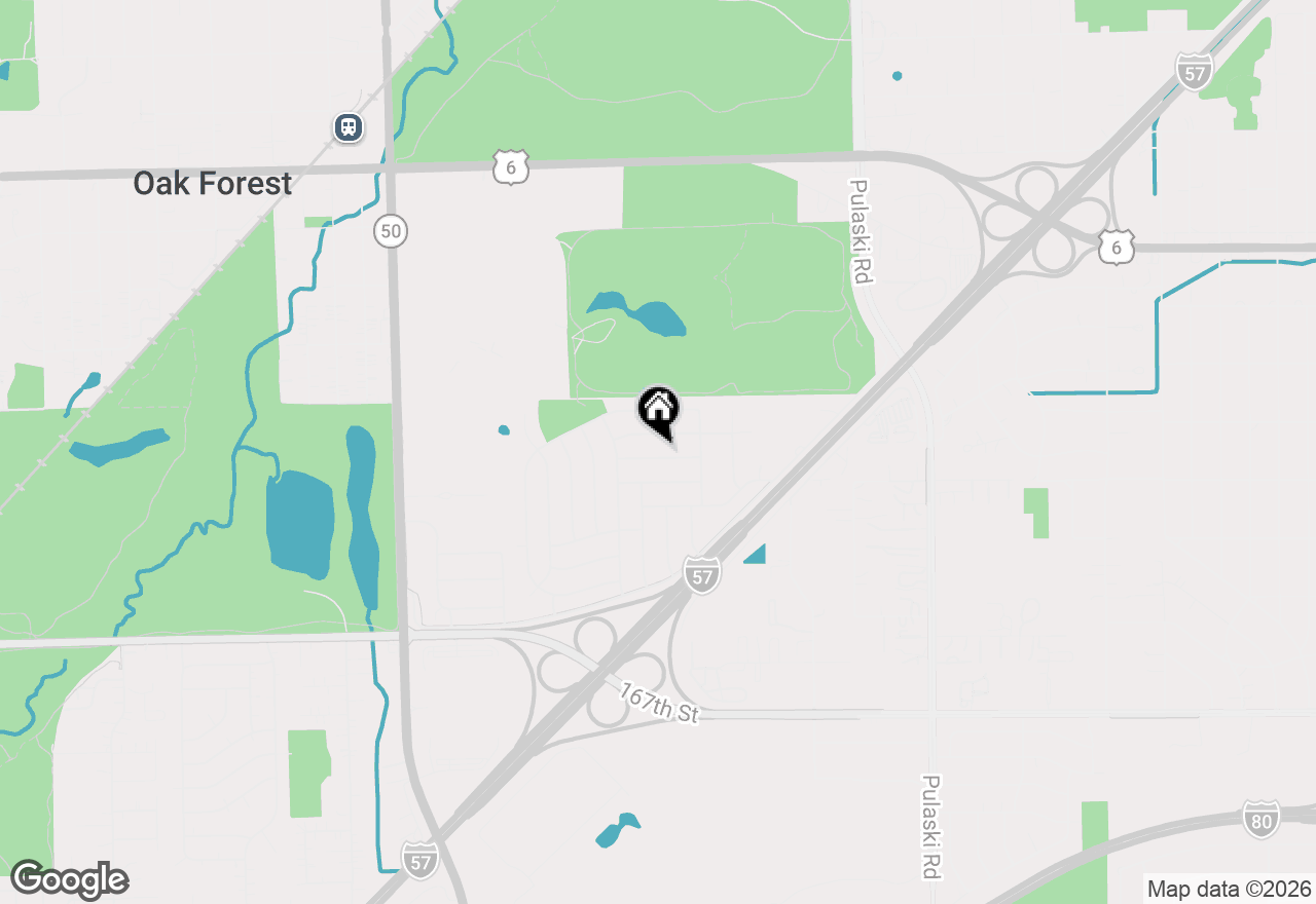 Map of 4340 Mann Street, Oak Forest, IL 60452