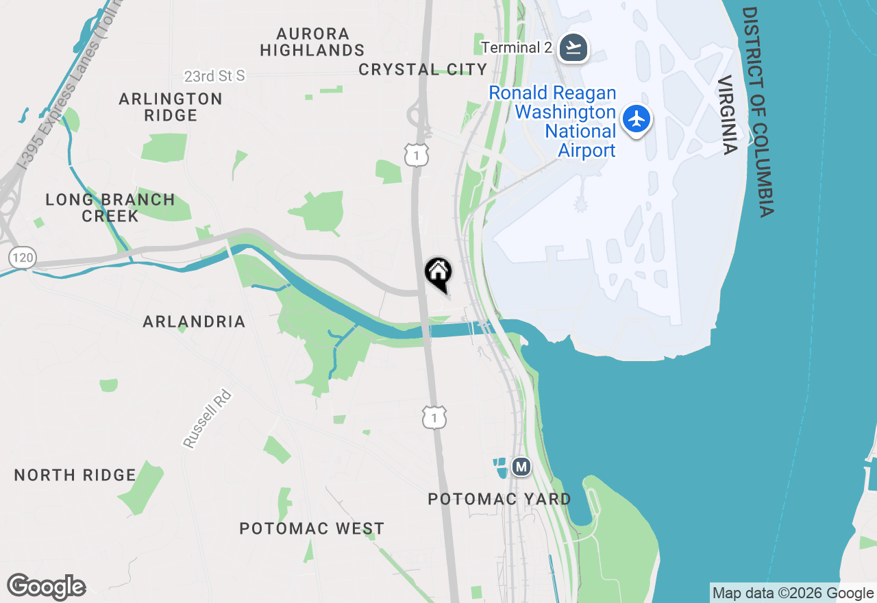 Map of 3600 S Glebe Road #434W, Arlington, VA 22202