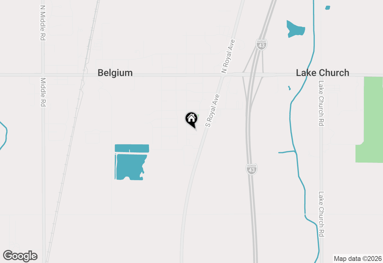 Map of 286 Julie Anna Ct, Belgium, WI 53004