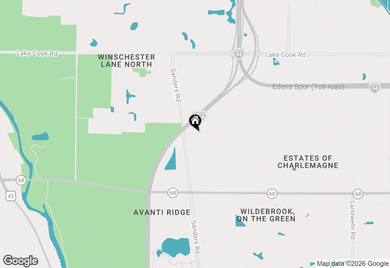 Map of 4140 Sunset Lane, Northbrook, IL 60062