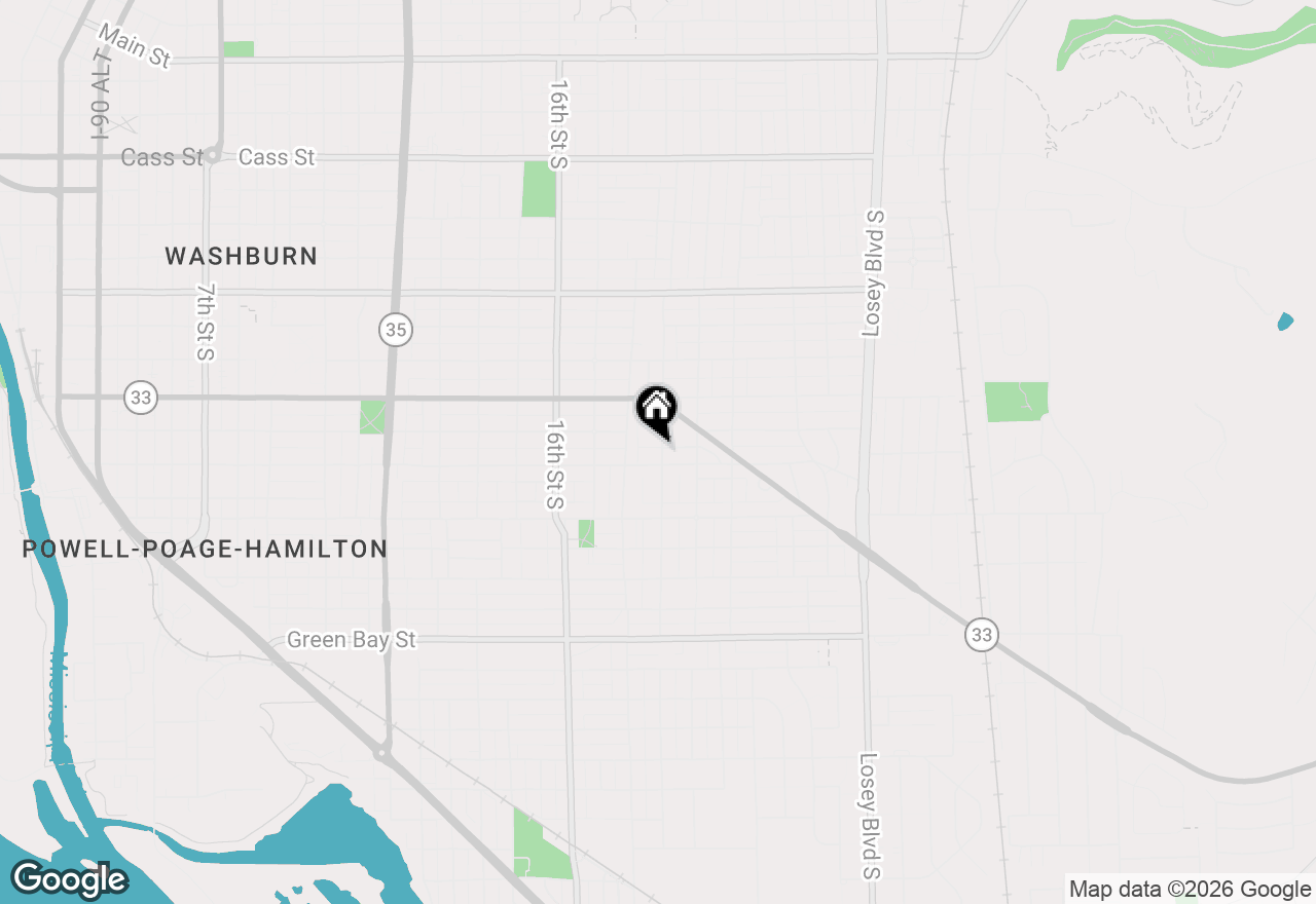 Map of 1128 19th St S, La Crosse, WI 54601