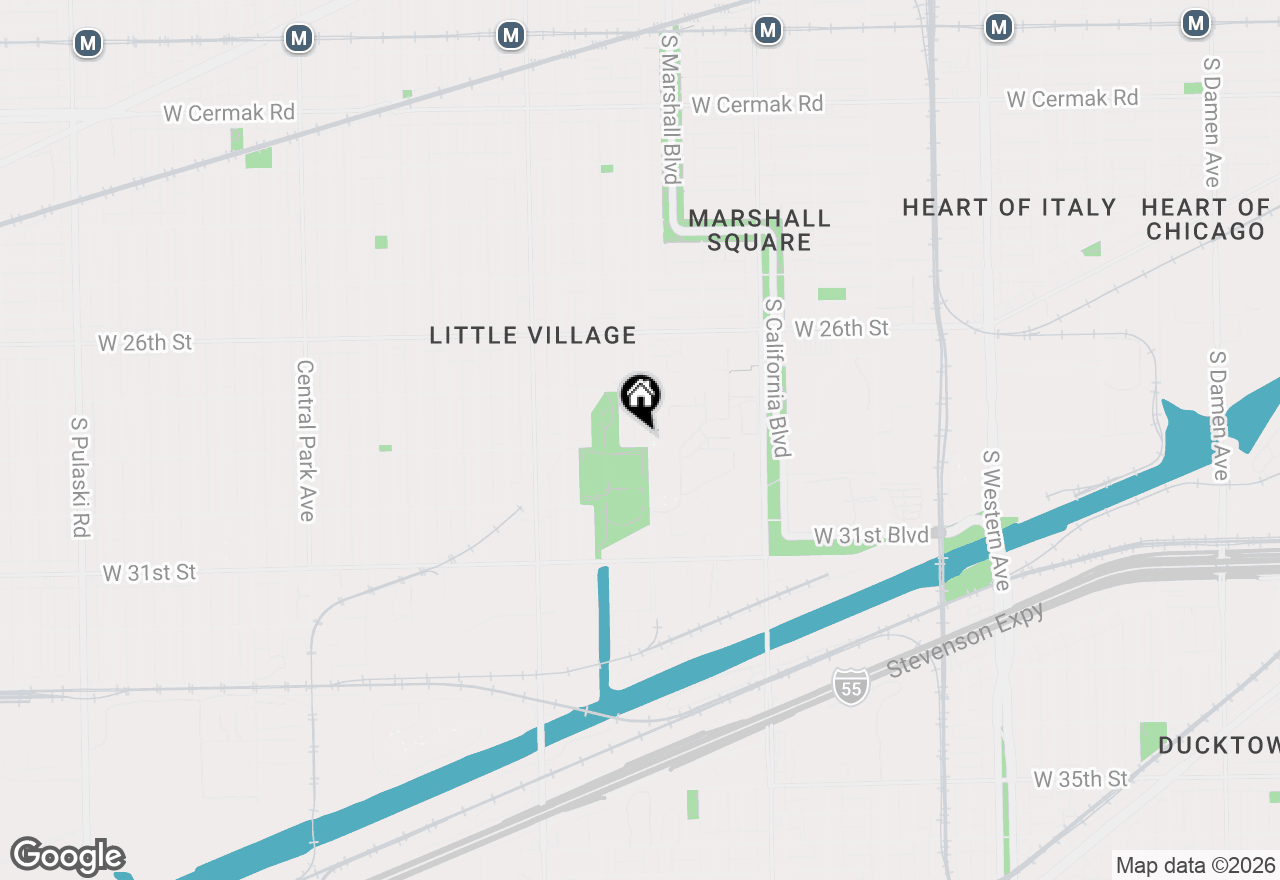 Map of 2752 S Sacramento Avenue, Chicago, IL 60623
