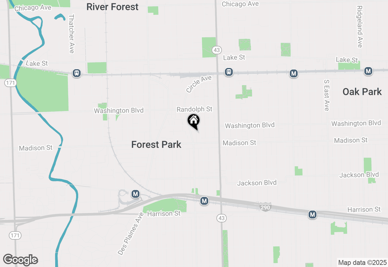 Map of 320 Circle Avenue #210, Forest Park, IL 60130