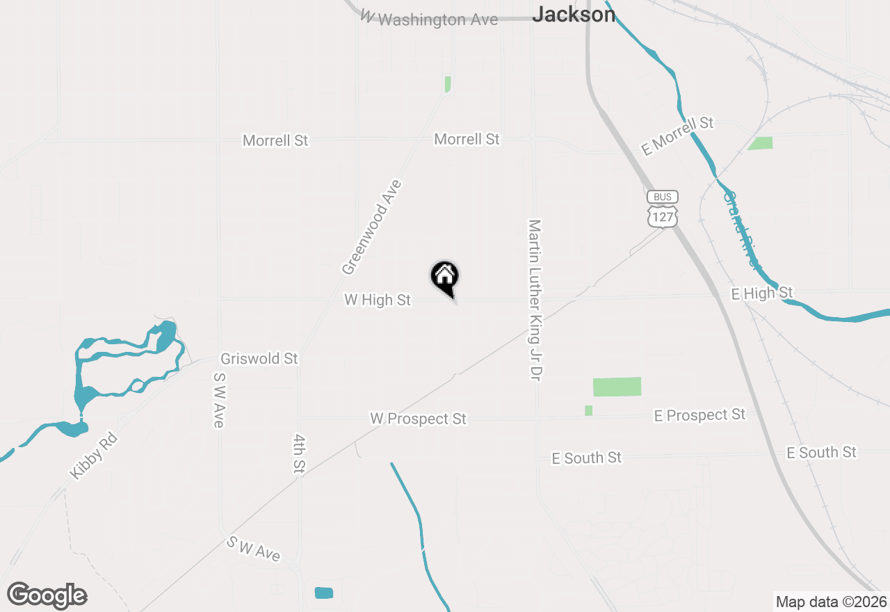 Map of 209 W High Street, Jackson, MI 49203