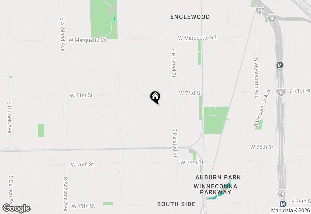 Map of 7157 S Sangamon Street, Chicago, IL 60621