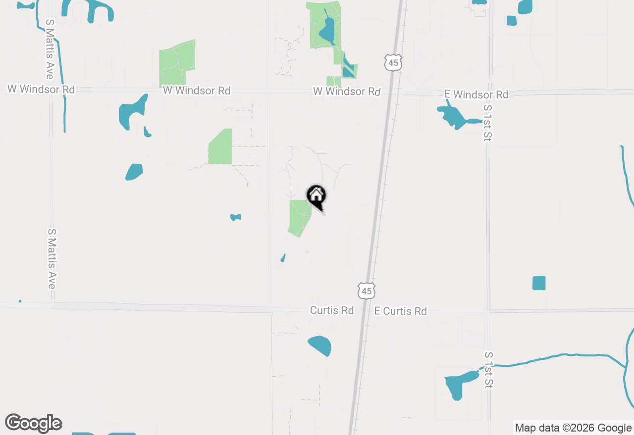 Map of 5 Evergreen Circle #A, Savoy, IL 61874