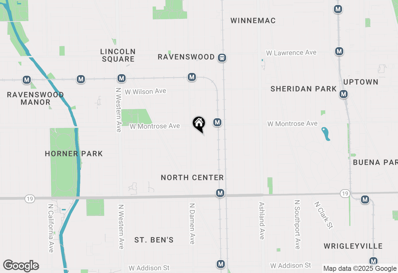 Map of 4320 N Winchester Avenue, Chicago, IL 60613