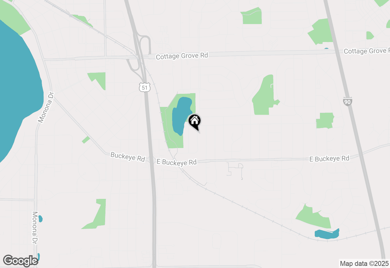 Map of 1514 Deerwood Drive, Madison, WI 53716