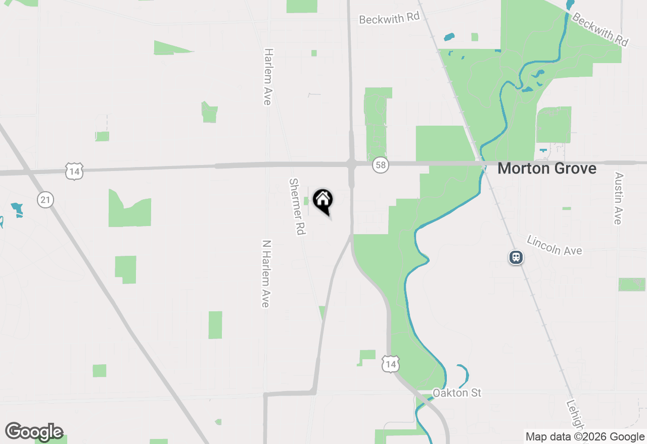 Map of 5229 W Greenleaf Street, Skokie, IL 60077