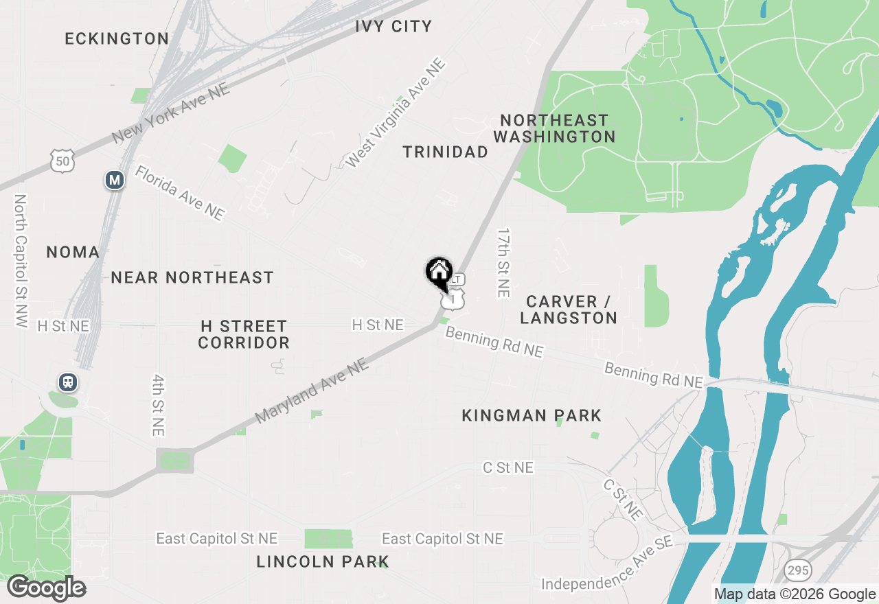 Map of 818 Bladensburg Road Ne #404, Washington, DC 20002