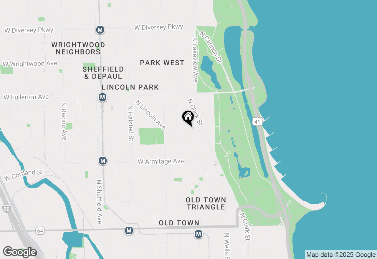 Map of 433 W Webster Street, Chicago, IL 60614