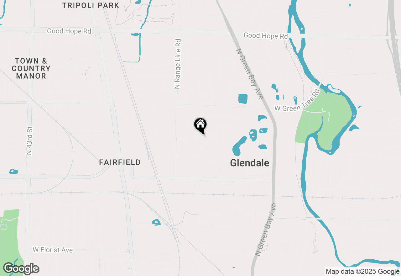 Map of 2417 W Acacia Rd, Glendale, WI 53209