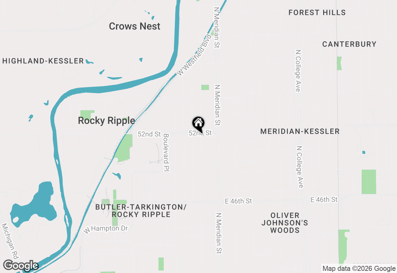 Map of 5164 N Illinois Street, Indianapolis, IN 46208