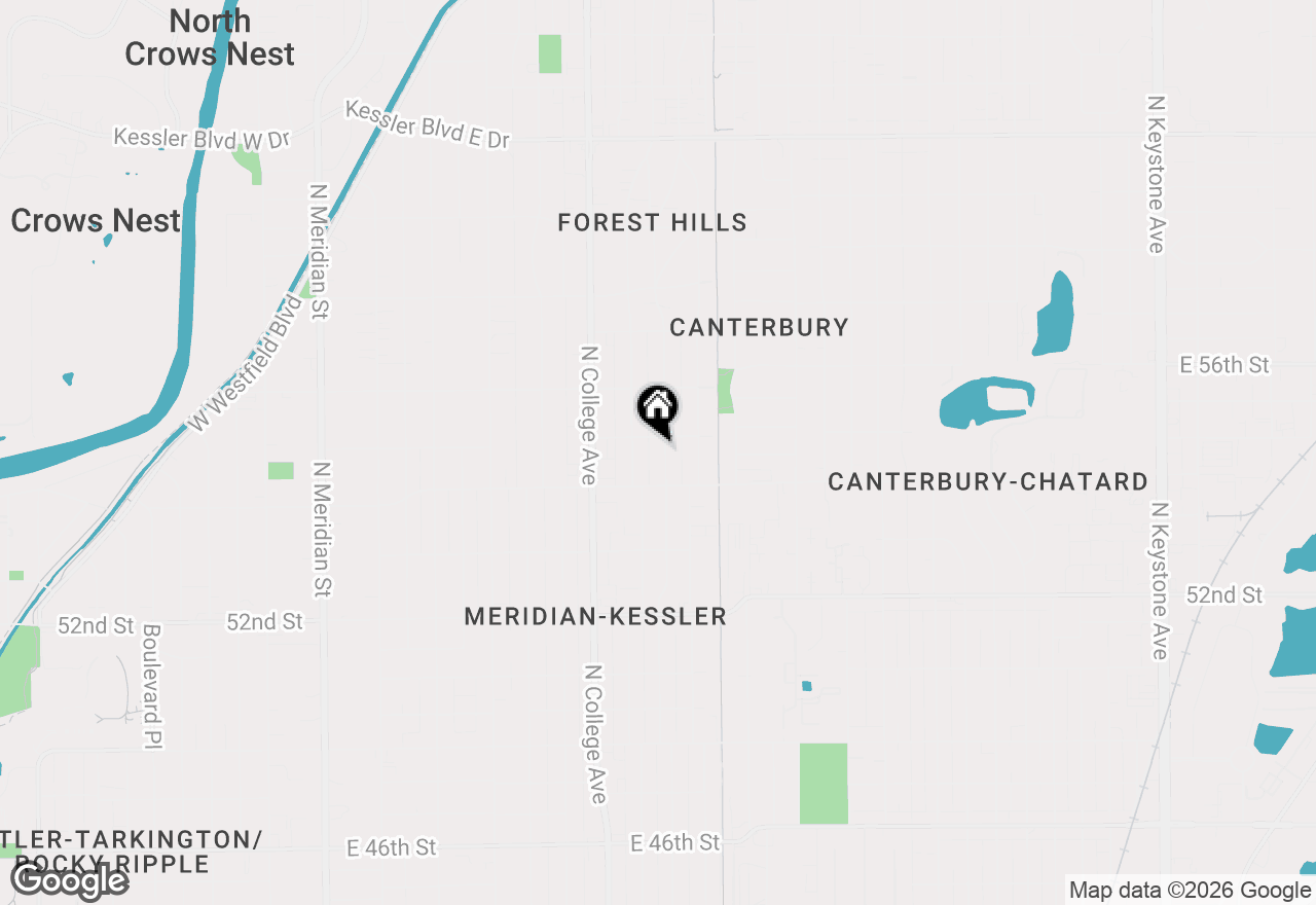 Map of 5456 Guilford Avenue, Indianapolis, IN 46220