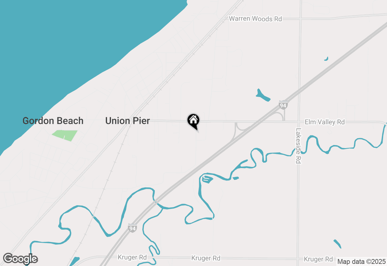 Map of 9435 Community Hall Road, Union Pier, MI 49129