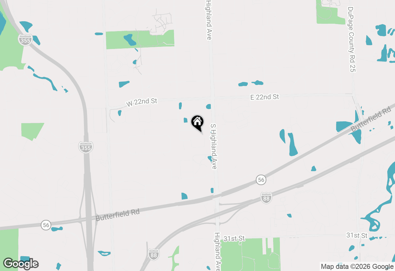 Map of 128 Majestic Drive, Lombard, IL 60148
