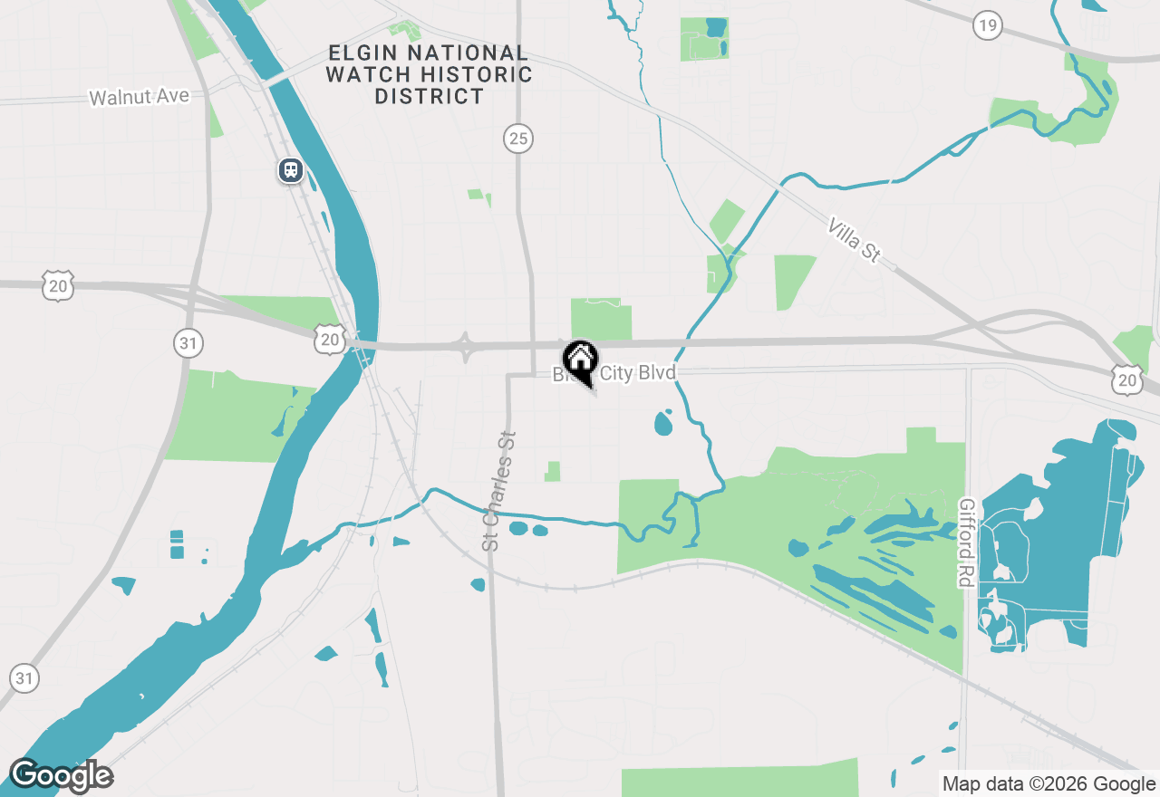 Map of 870 Lavoie Avenue, Elgin, IL 60120