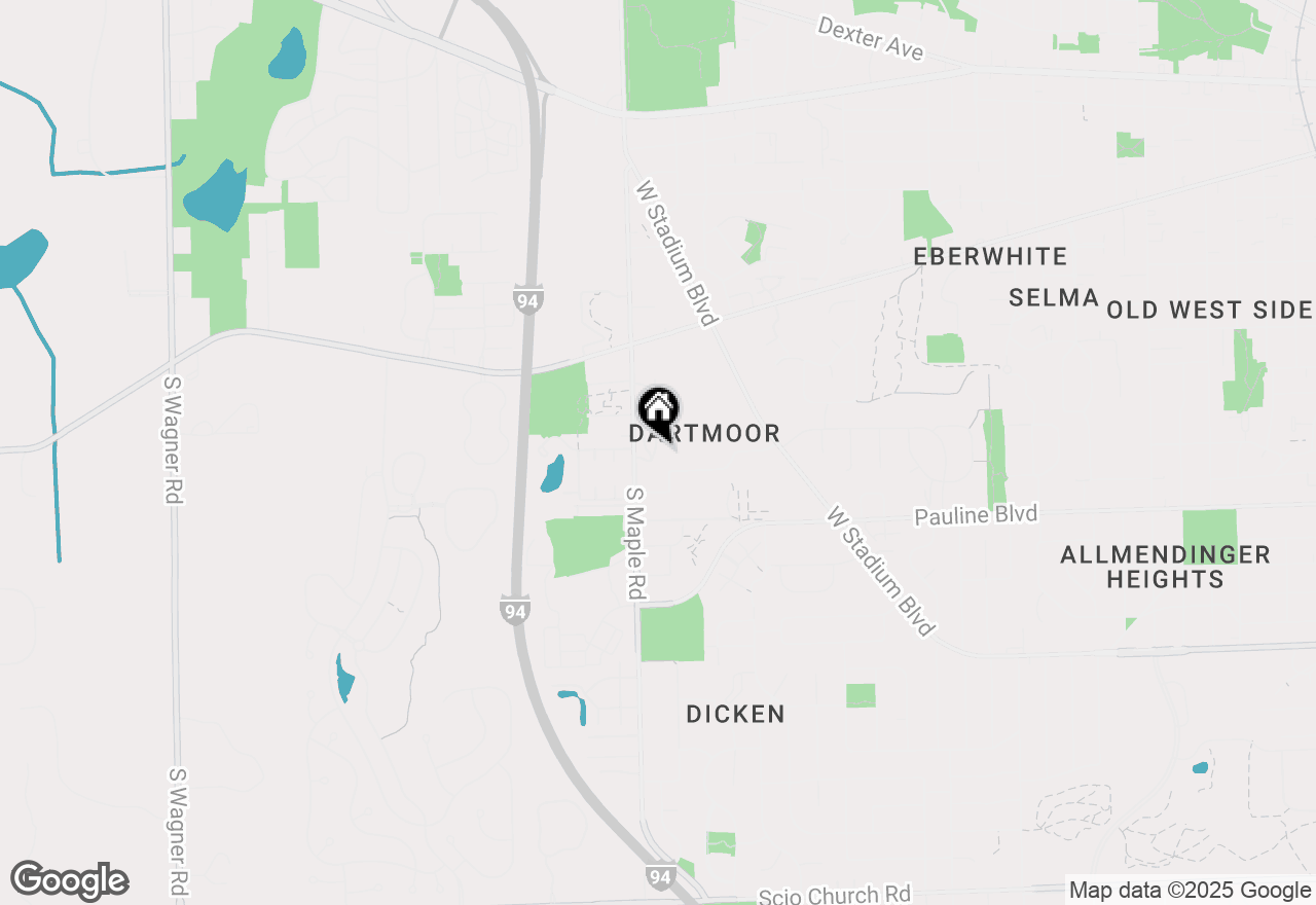 Map of 1035 Bluestem Lane, Ann Arbor, MI 48103