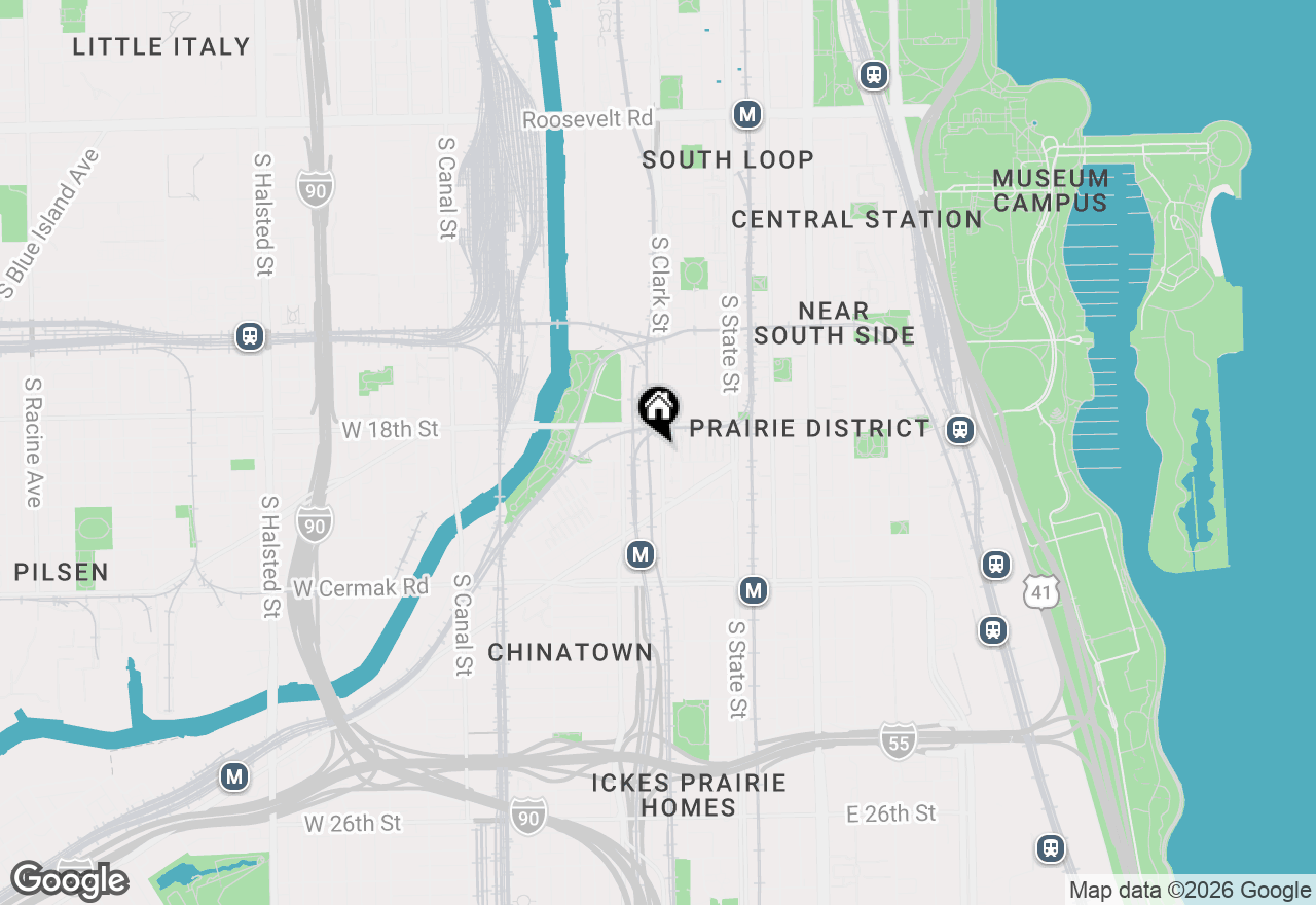 Map of 1812 S Clark Street #13, Chicago, IL 60616