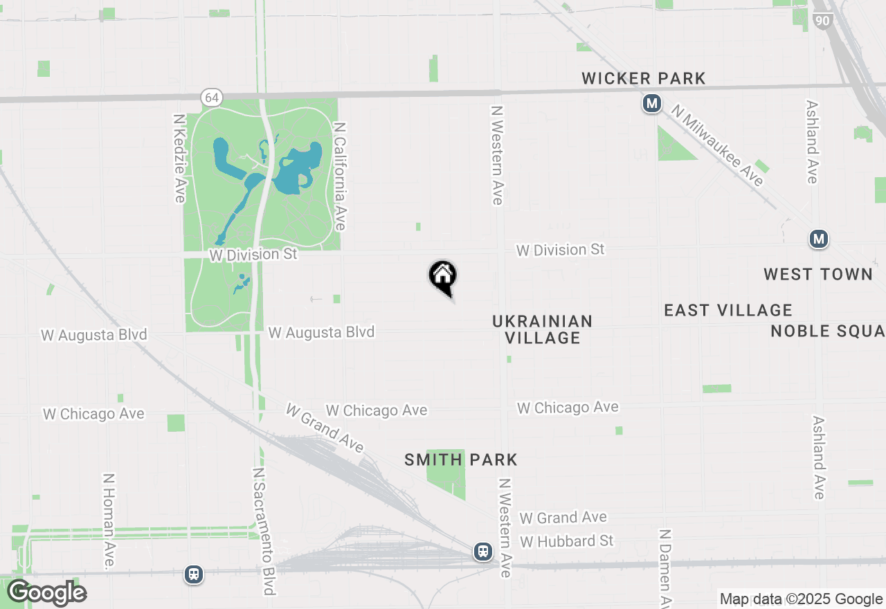 Map of 2528 W Cortez Street #2F, Chicago, IL 60622