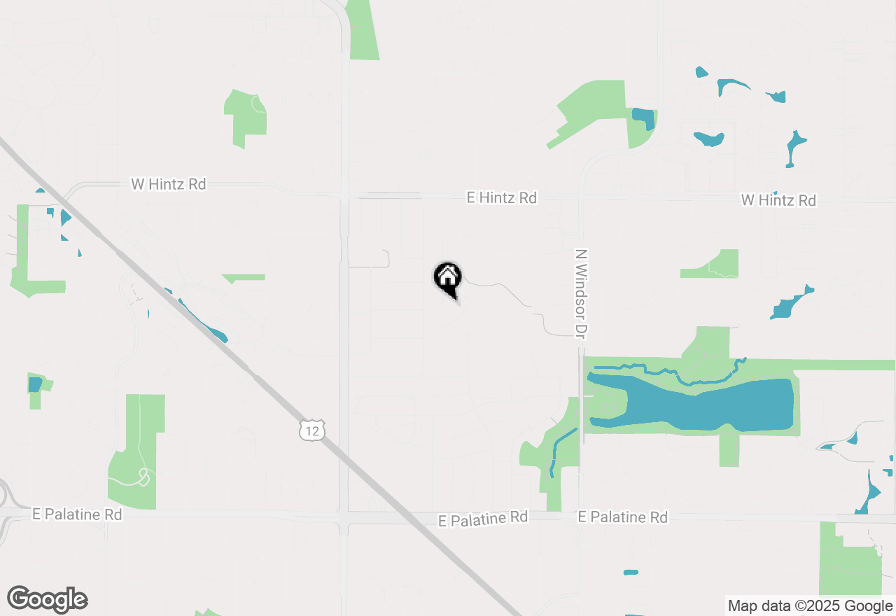 Map of 2407 N Hickory Lane, Arlington Heights, IL 60004