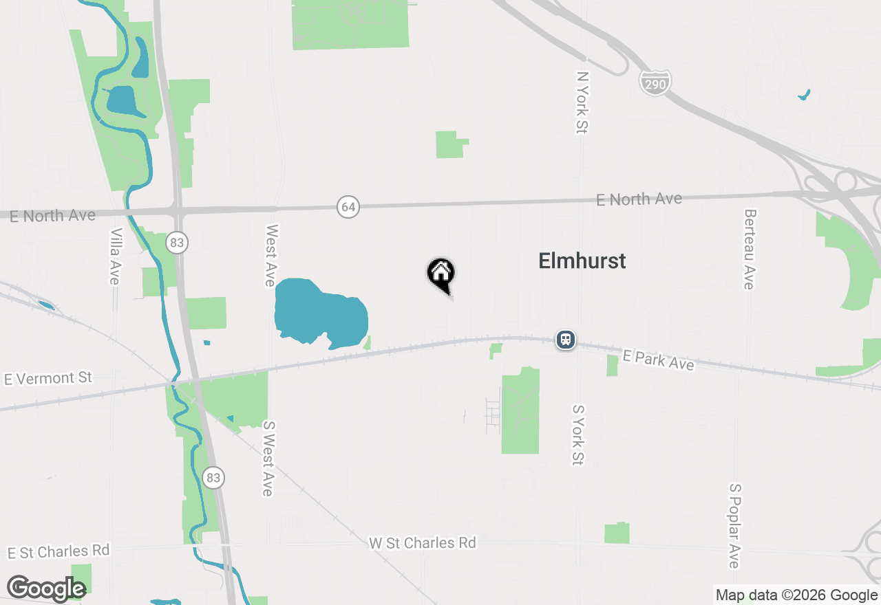 Map of 147 N Myrtle Avenue, Elmhurst, IL 60126