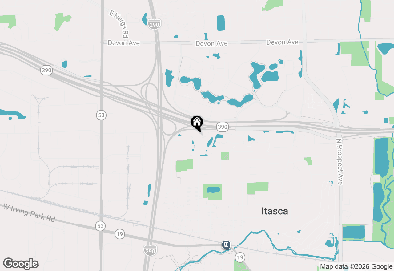 Map of 993 Willow Street, Itasca, IL 60143